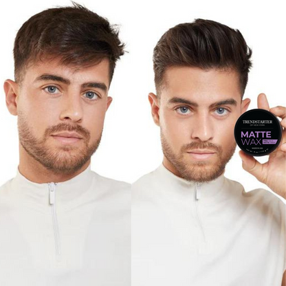 SAMPLE PACK + SHINE (4 x 0.25oz) MATTE WAX, FORMING PASTE, THICKENING FIBER, AND POMADE PLUS
