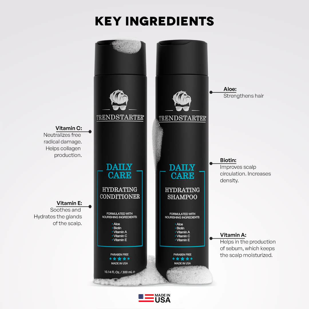DAILY CARE HYDRATING SHAMPOO & CONDITONER DUO - TRENDSTARTER